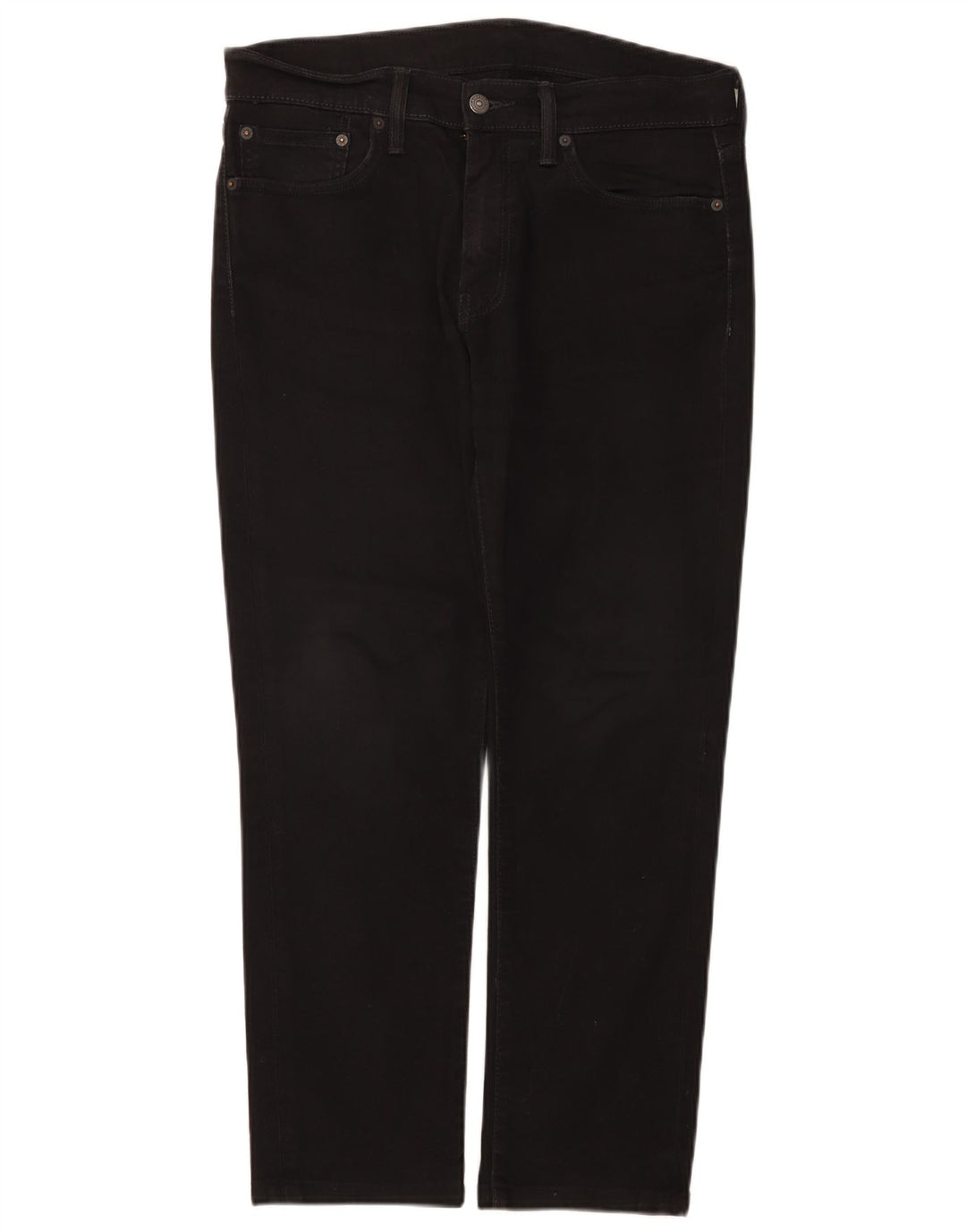 Levi's Mens Slim Jeans W33 L28 Algodão Preto