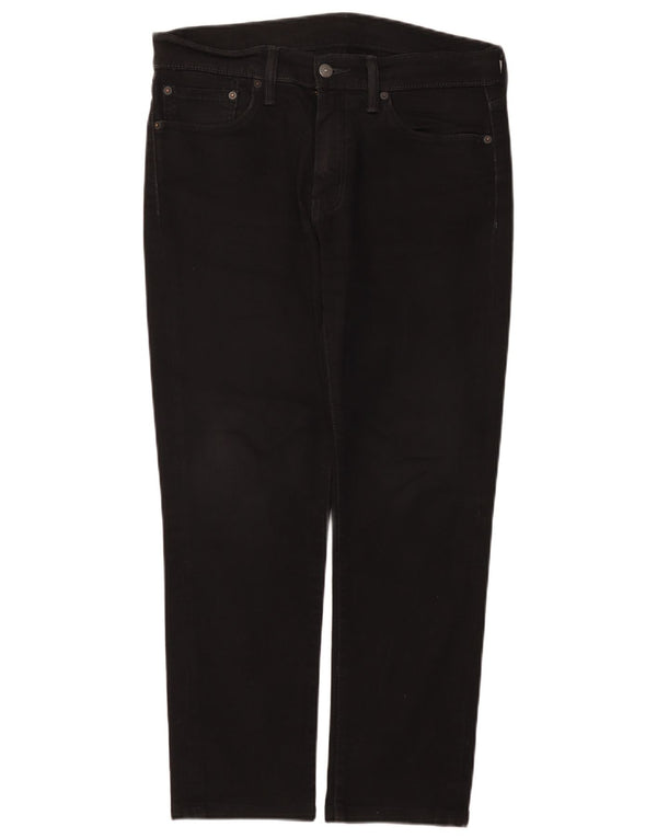 Levi's Mens Slim Jeans W33 L28 Algodão Preto