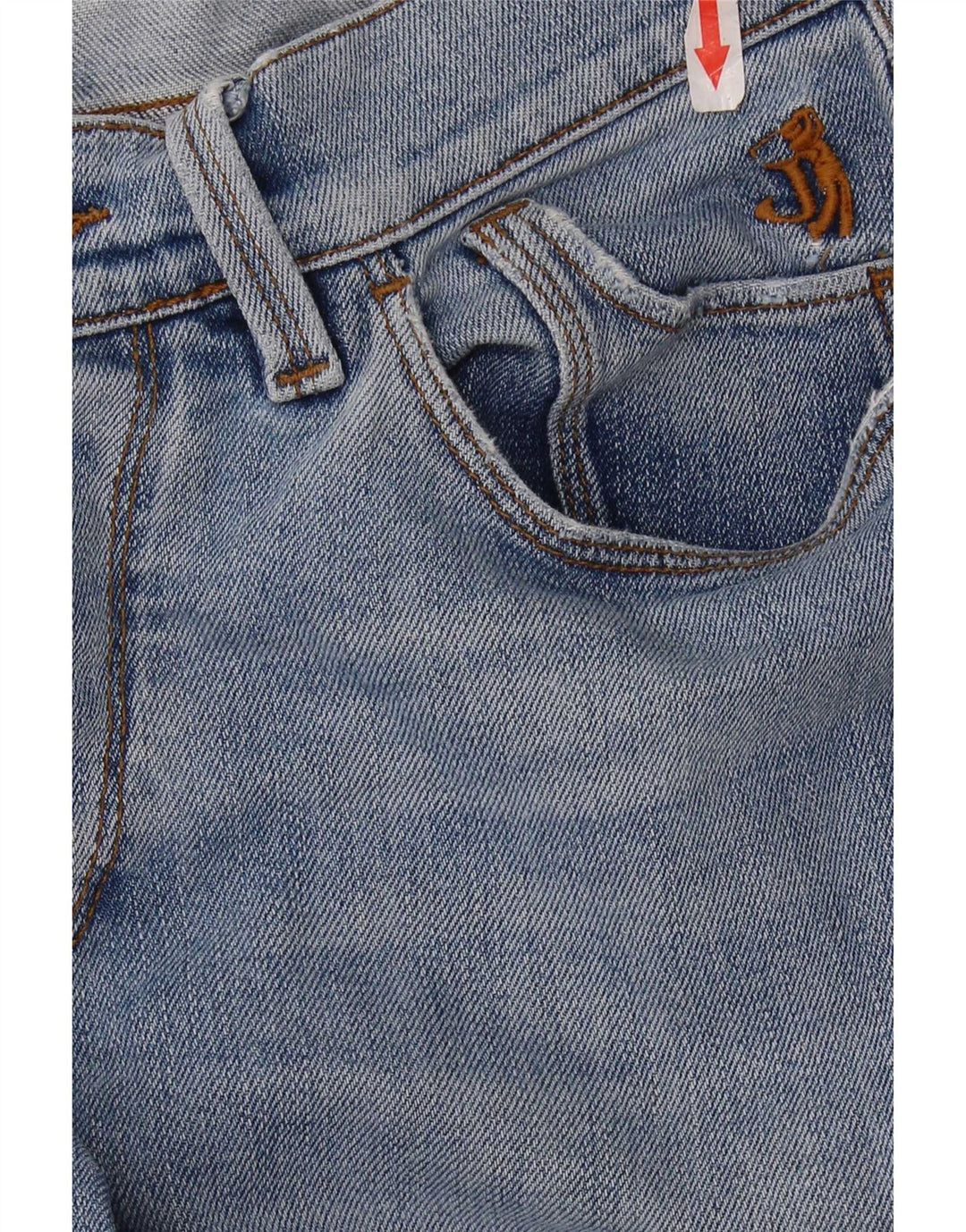 Jeans retos femininos Jeckerson W29 L27 algodão azul