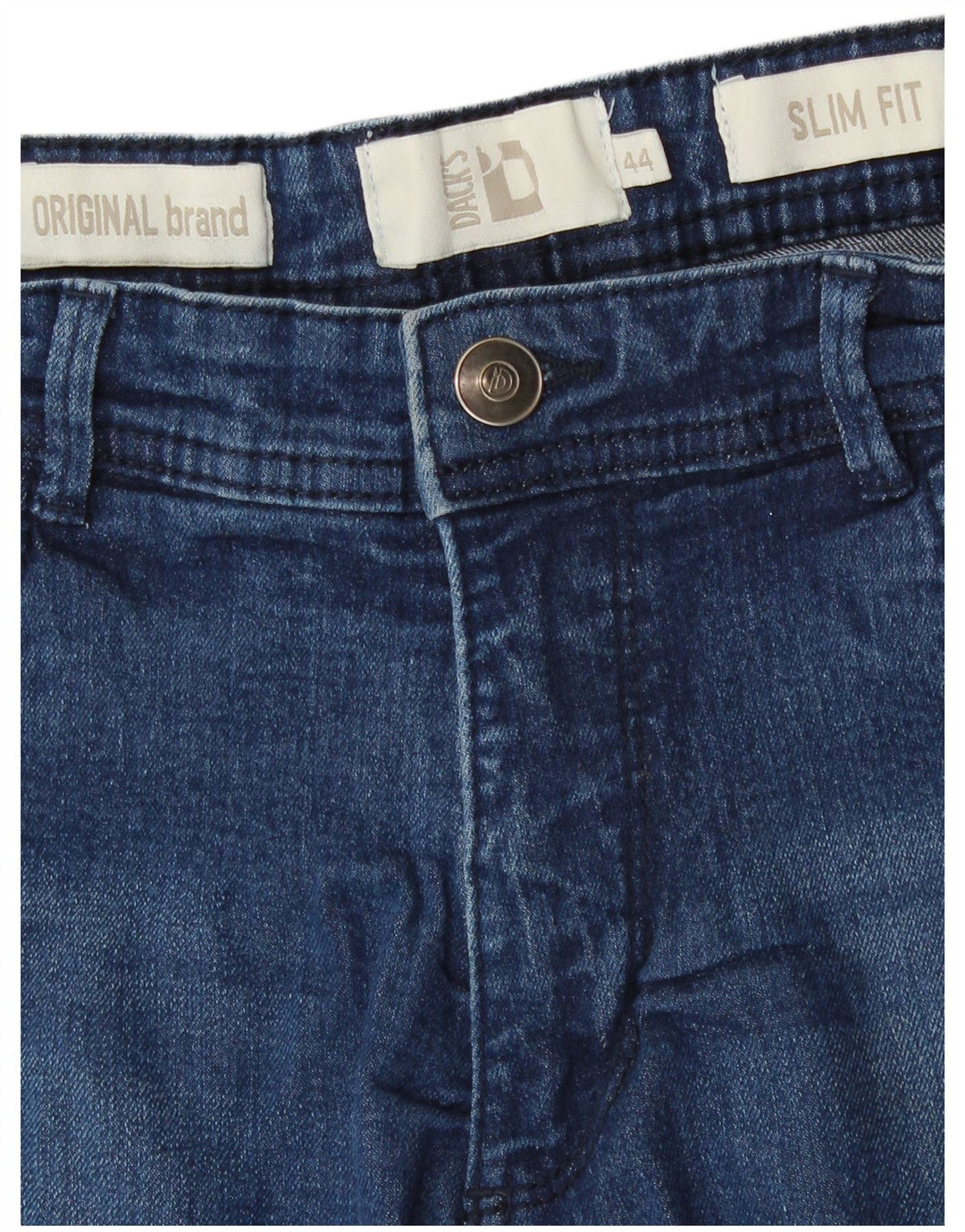 Shorts jeans feminino slim fit da Dack IT 44 médio W30 algodão azul marinho