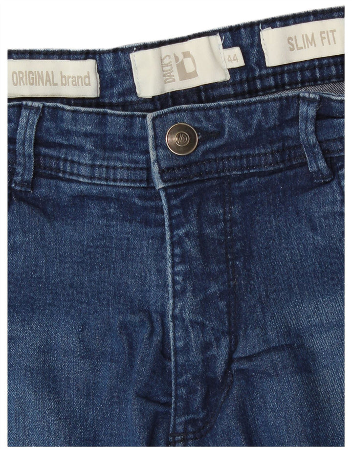 Shorts jeans feminino slim fit da Dack IT 44 médio W30 algodão azul marinho