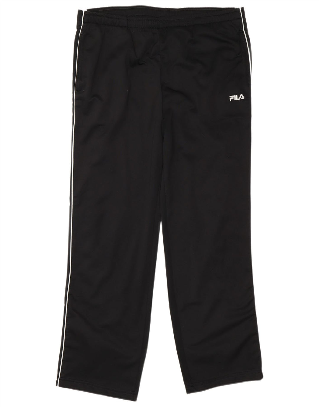 Calça de treino masculina Fila grande poliéster colorblock preto