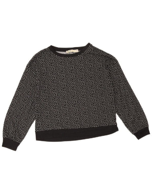 Suéter feminino Oasis cropped oversized Reino Unido 10 bolinhas pretas pequenas