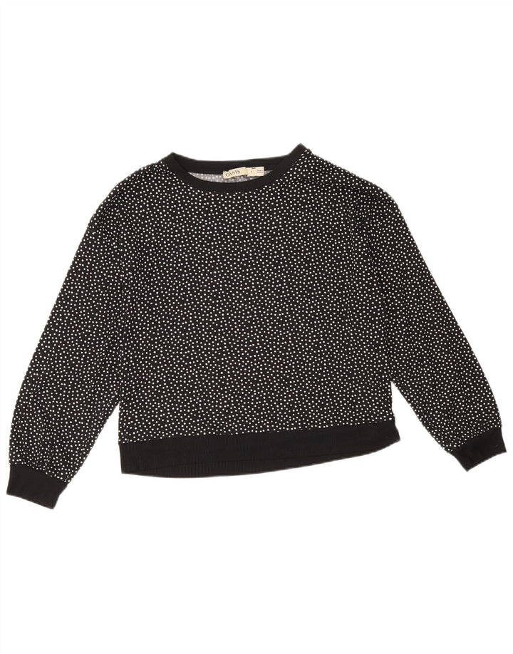 Suéter feminino Oasis cropped oversized Reino Unido 10 bolinhas pretas pequenas