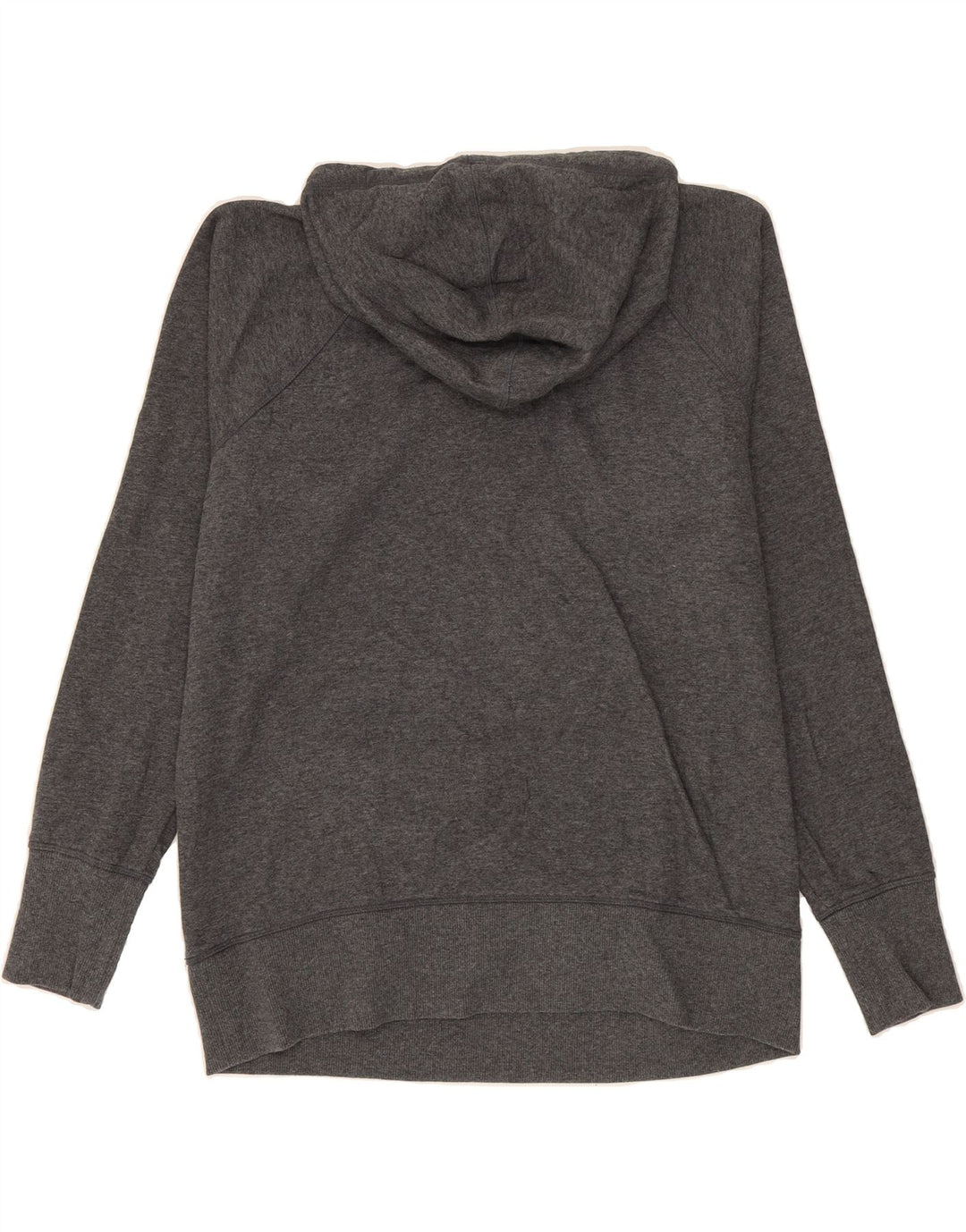 REEBOK Womens Graphic Hoodie Jumper UK 16 Large Grey Cotton Vintage Reebok and Second-Hand Reebok from Messina Hembry 
