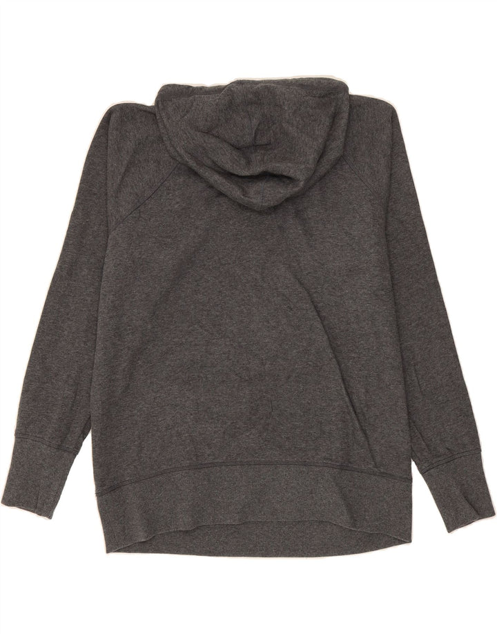 REEBOK Womens Graphic Hoodie Jumper UK 16 Large Grey Cotton Vintage Reebok and Second-Hand Reebok from Messina Hembry 