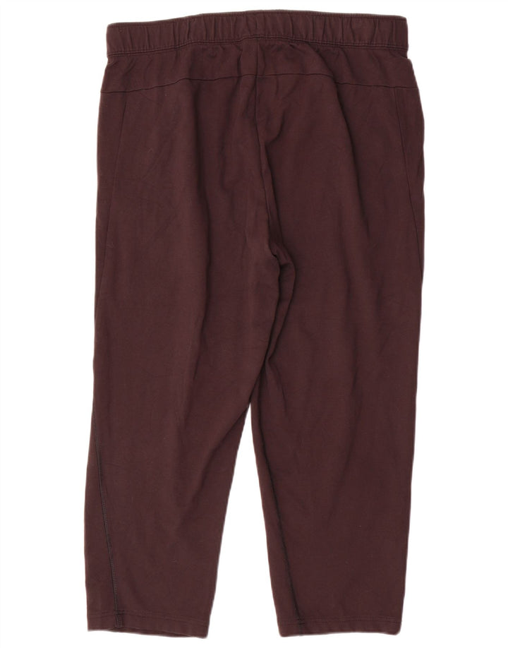 RUSSELL ATLÉTICO Mens Crop Calça de treino grande preto rayon