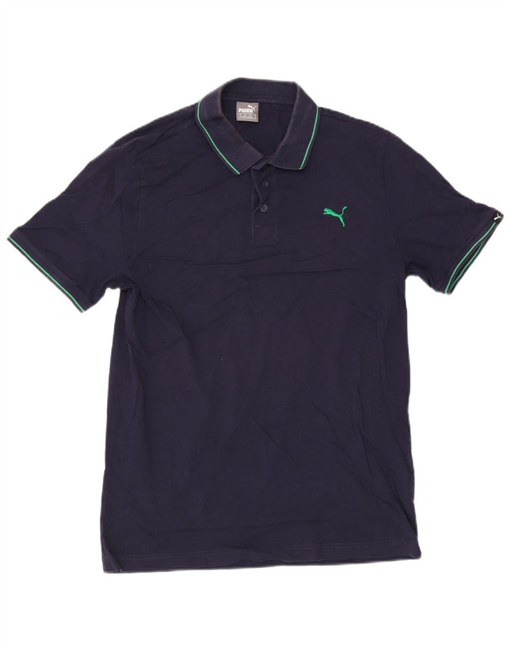 Camisa polo masculina Puma média azul marinho