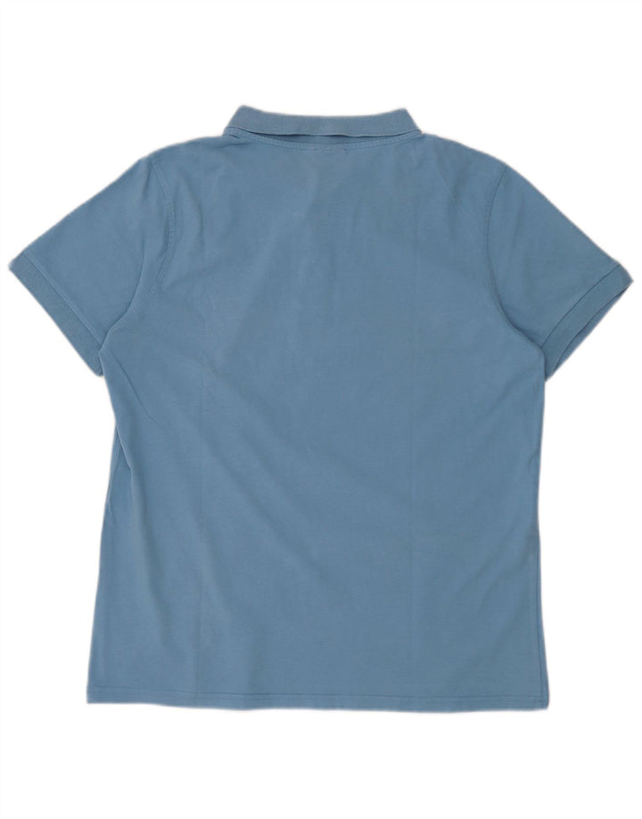 Camisa polo masculina animal grande algodão azul