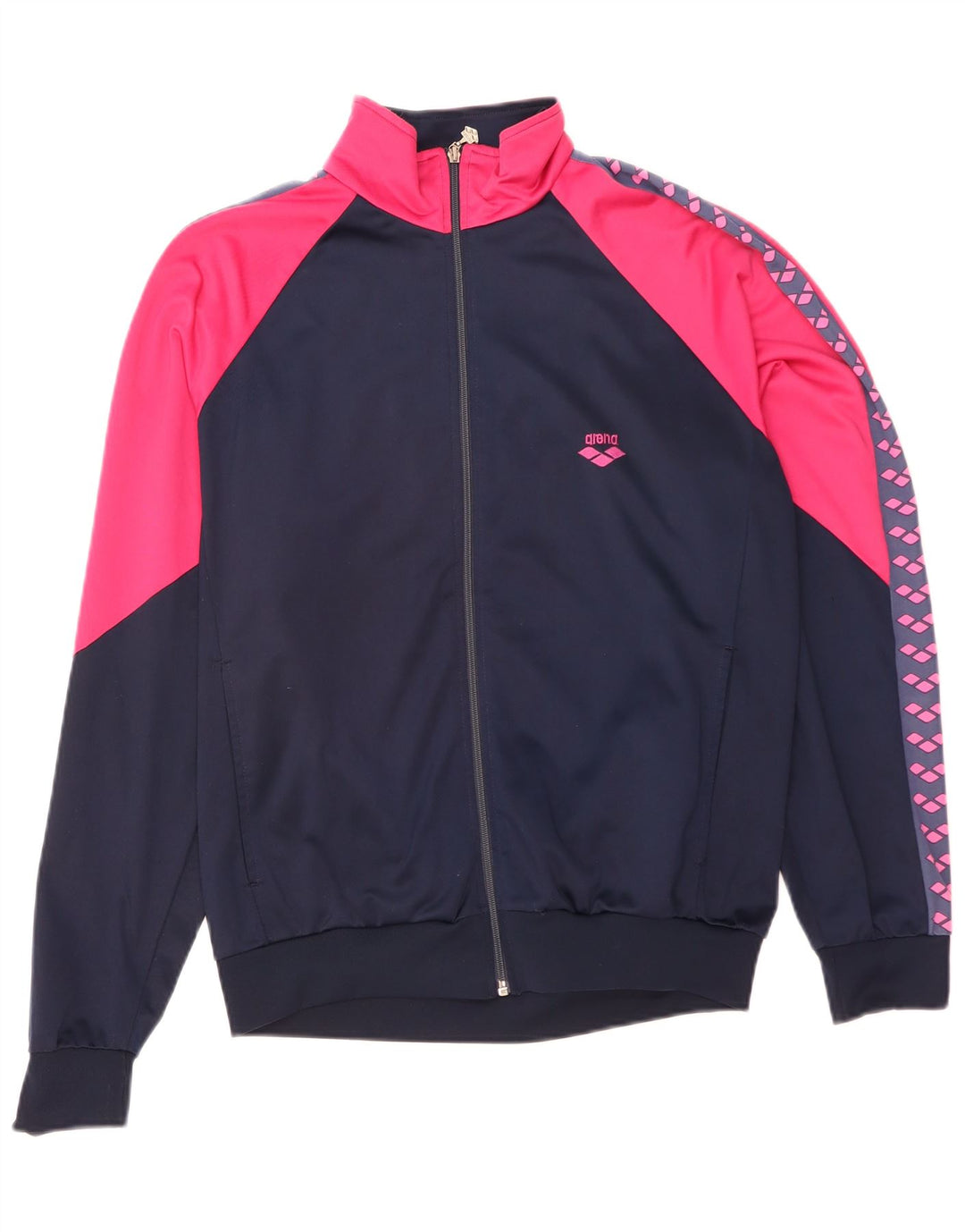 Arena Mens Graphic Tracksuit Top Jaqueta XL Azul Marinho Colourblock Poliéster