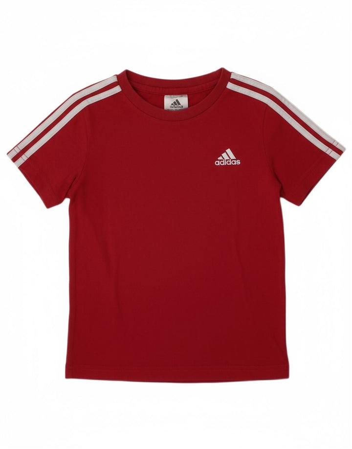 Camiseta Adidas Menina 2-3 Anos Algodão Borgonha