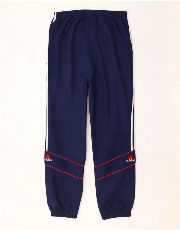 Calça de treino masculina Adidas Joggers grande poliéster azul marinho