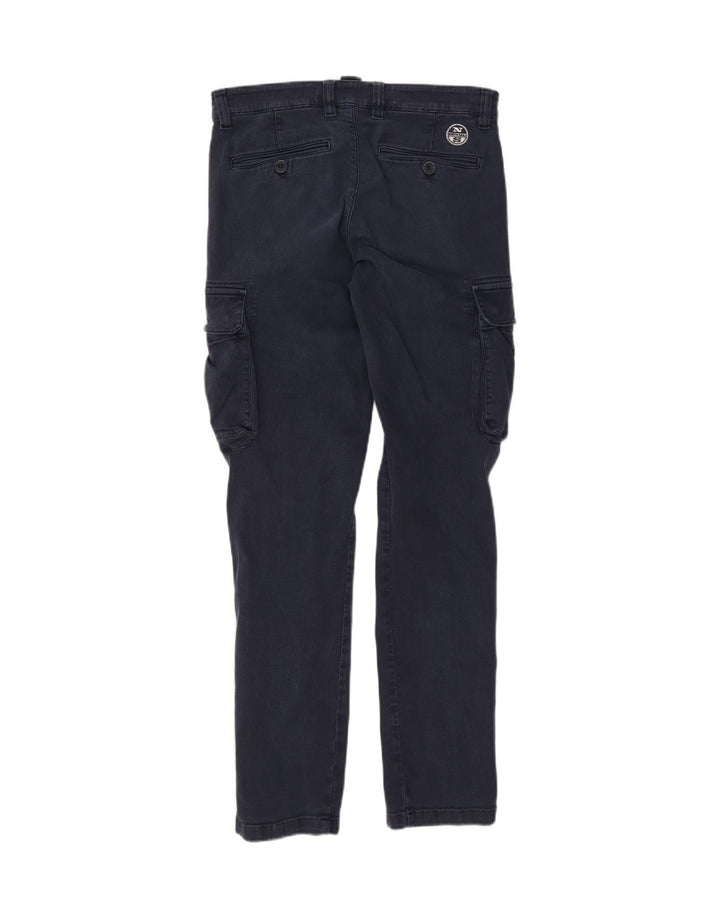 Calça cargo slim feminina NORTH SAILS W30 L32 azul marinho