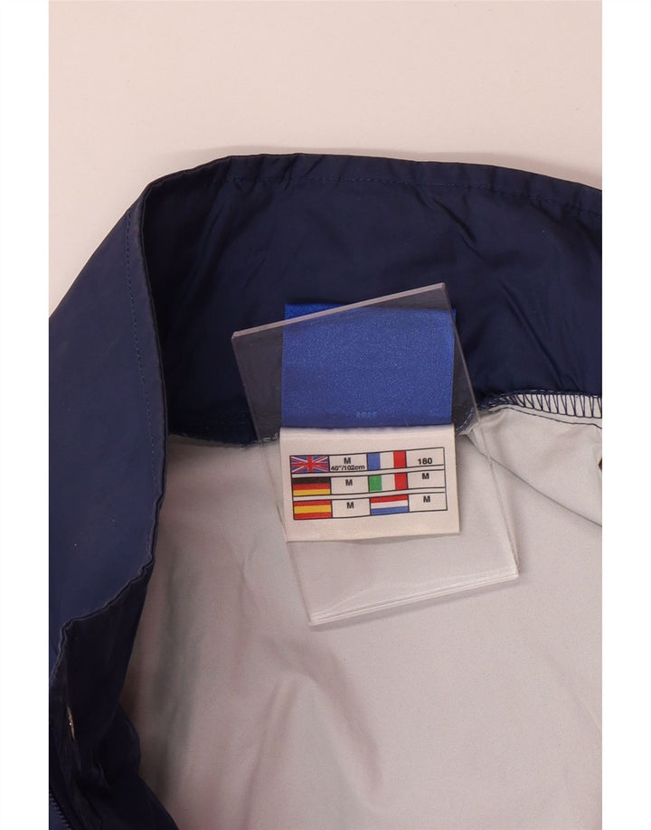 Jaqueta de chuva masculina UMBRO com capuz e ajuste solto Reino Unido 38 azul marinho médio
