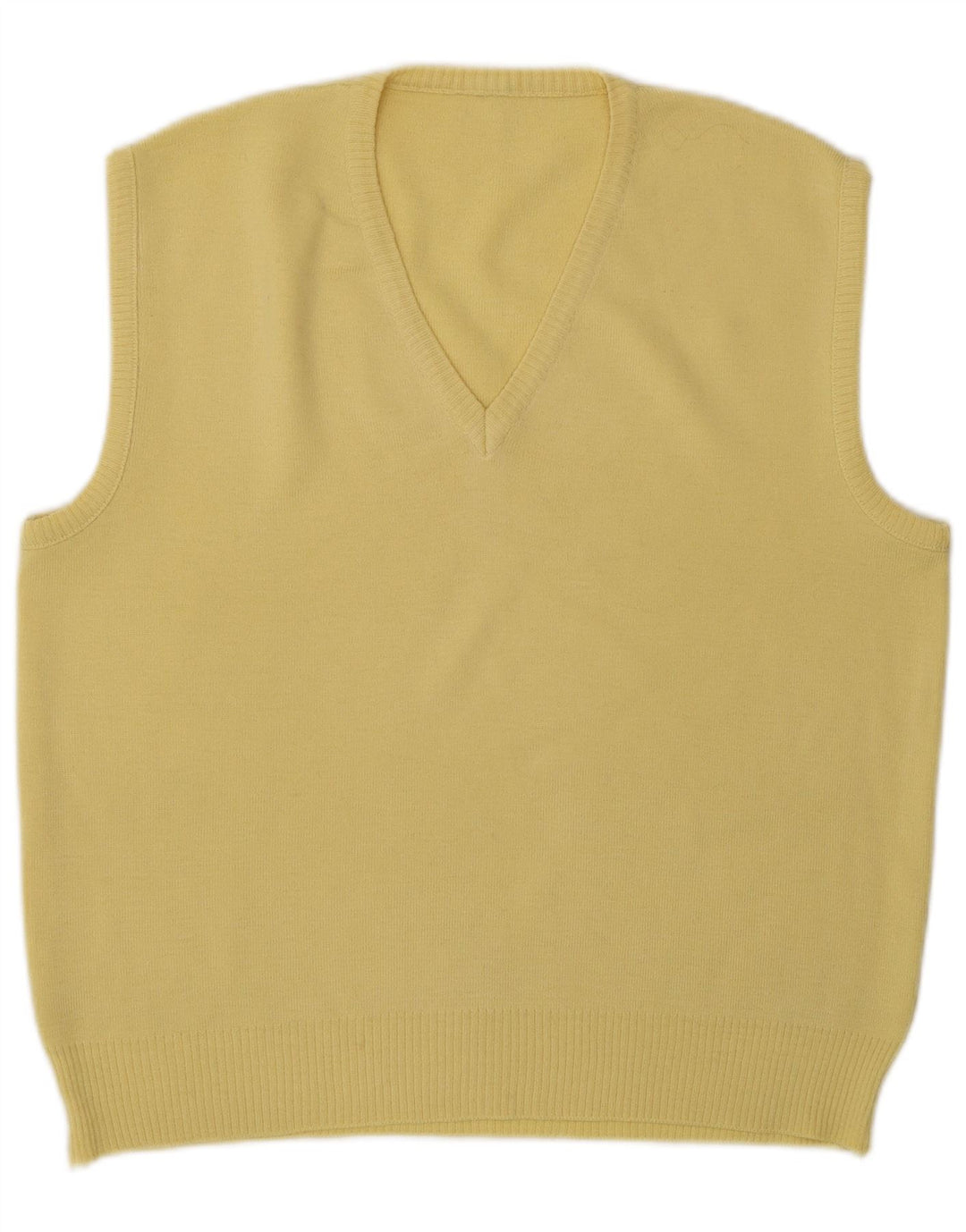 Regata masculina vintage com colete médio amarelo