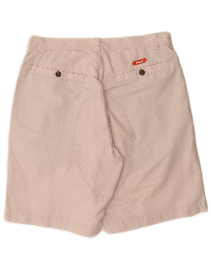 FILA Mens Chino Shorts IT 48 Médio W30 Branco