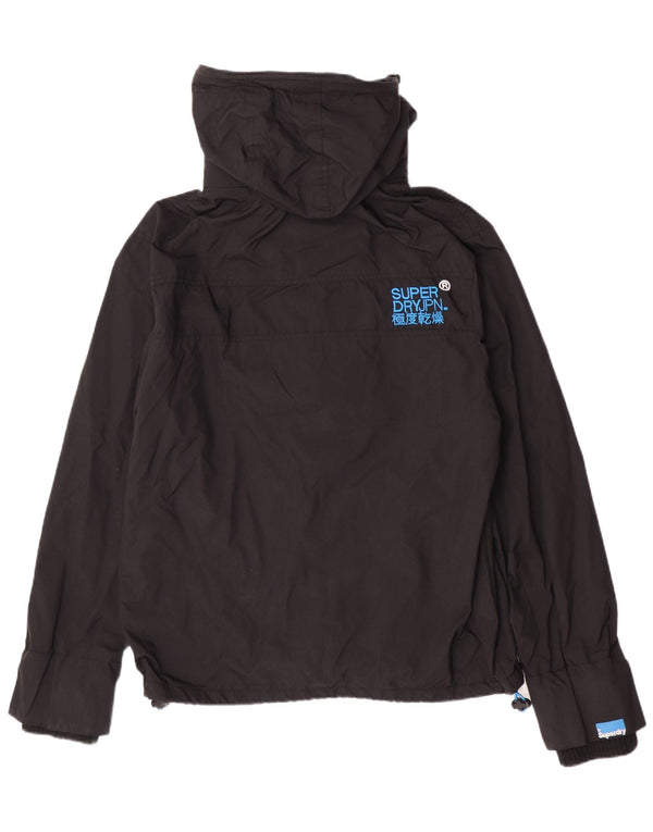 Jaqueta de chuva masculina Superdry Windcheater com capuz Reino Unido 40 grande bloco colorido preto