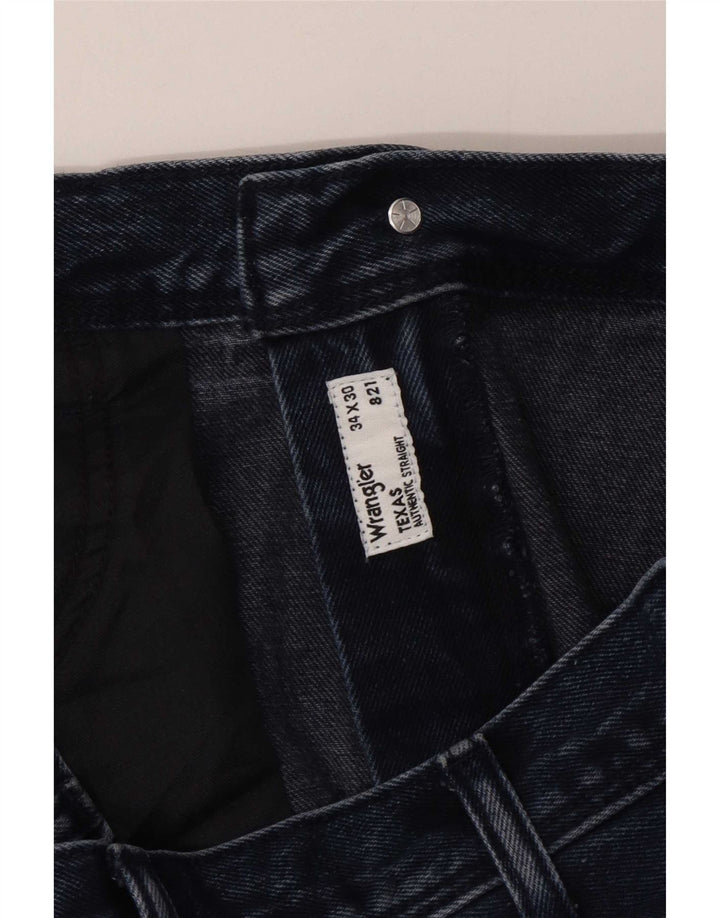 Wrangler Masculino Texas Straight Jeans W34 L30 Azul Marinho
