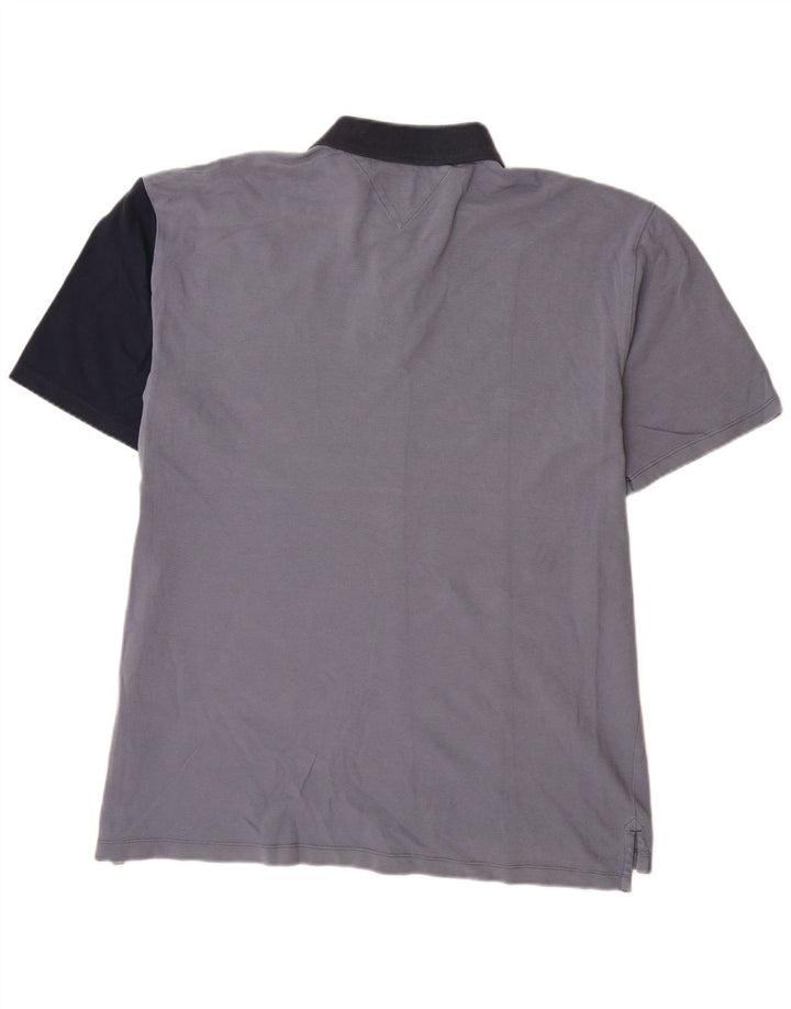 Camisa polo masculina TOMMY HILFIGER 2XL algodão colorblock multicolorido