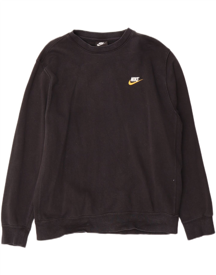 Nike moletom masculino jumper grande algodão preto