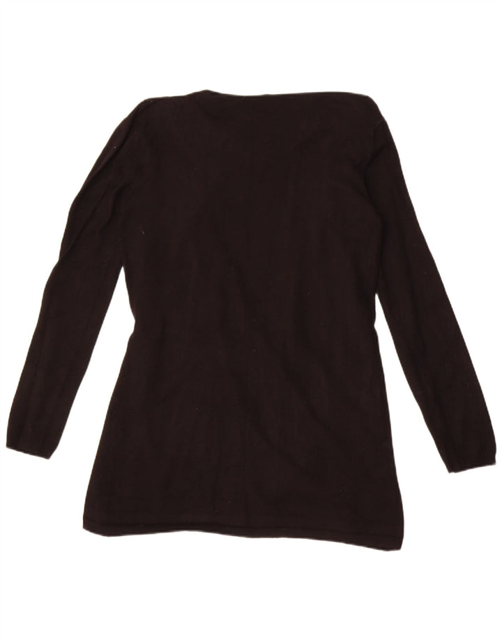 Zara Cardigan Feminino Top UK 12 Médio Preto
