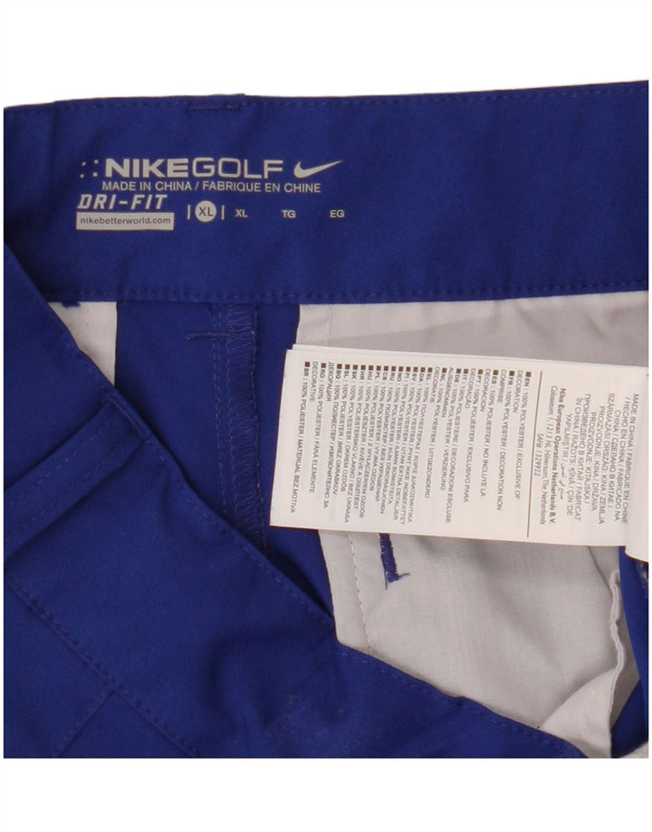 Calça Nike Masculina Dri Fit Straight Chino XL W34 L29 Azul Poliéster