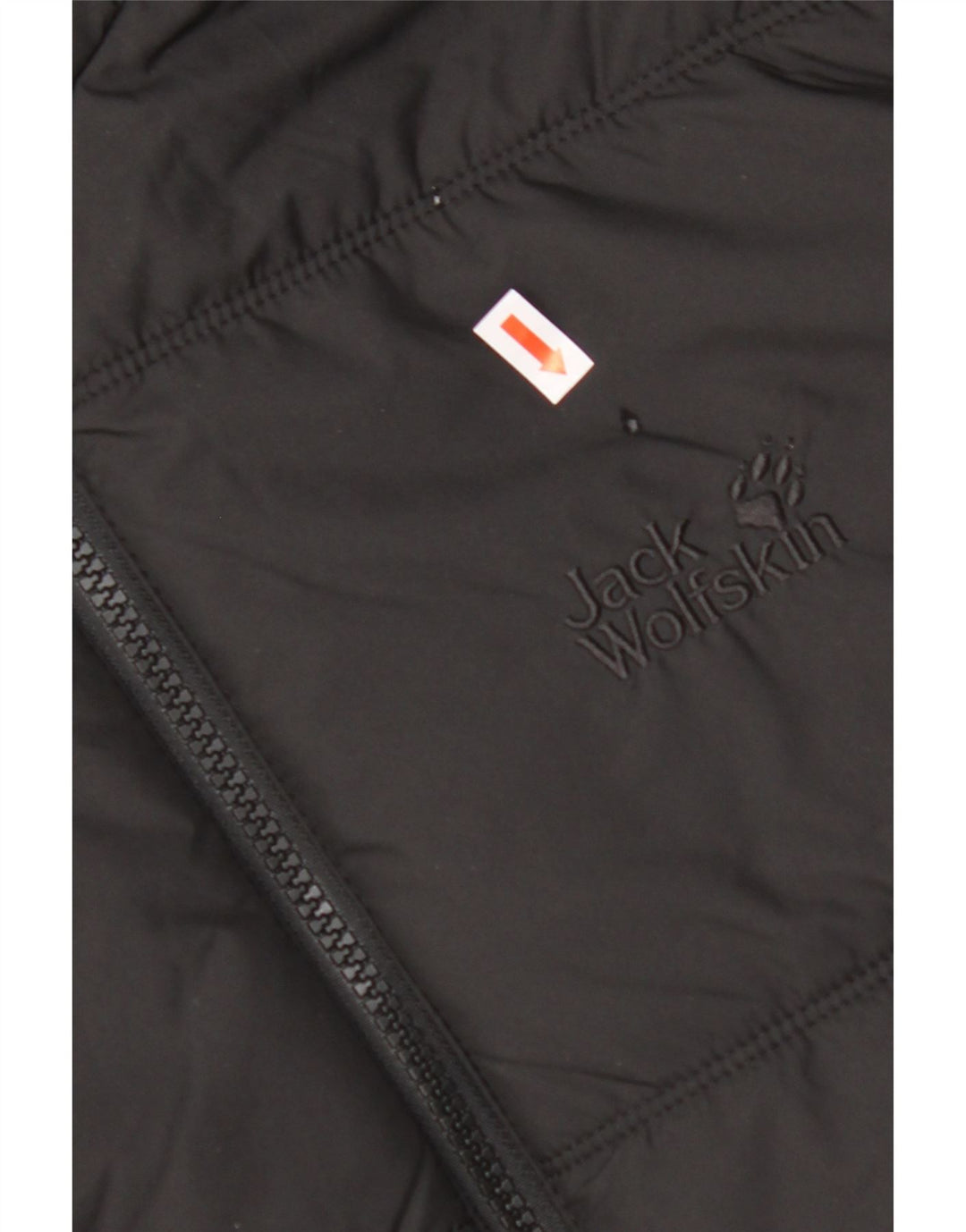 Jaqueta masculina acolchoada com capuz JACK WOLFSKIN UK 40 poliéster preto médio