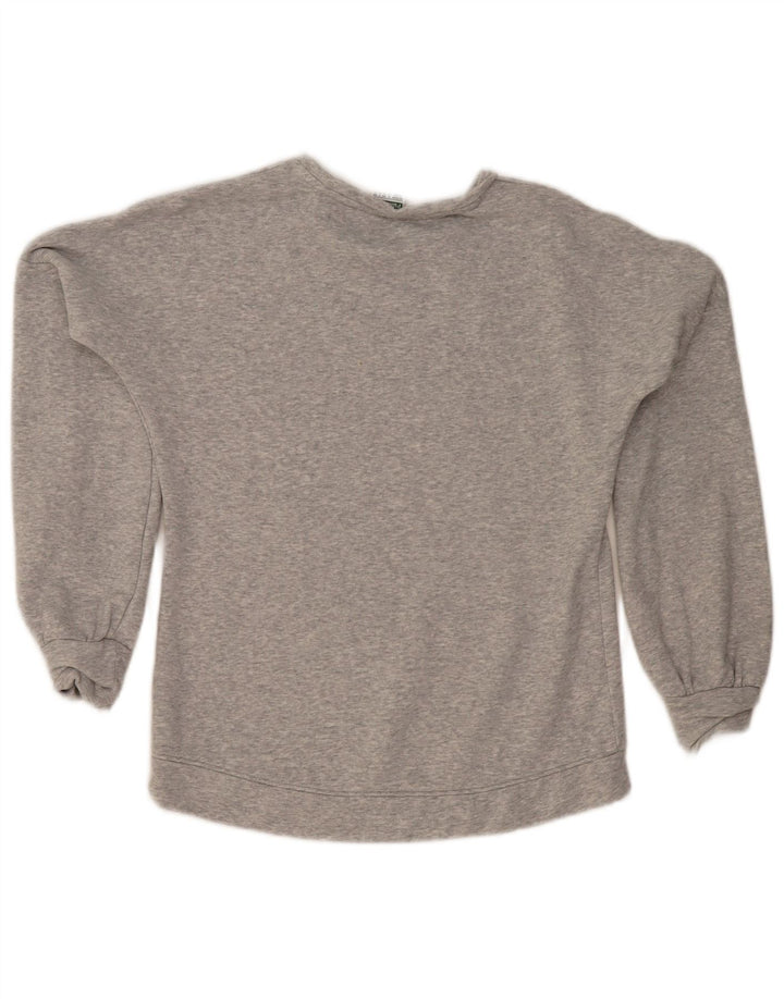 Puma moletom feminino jumper UK 8 pequeno algodão cinza