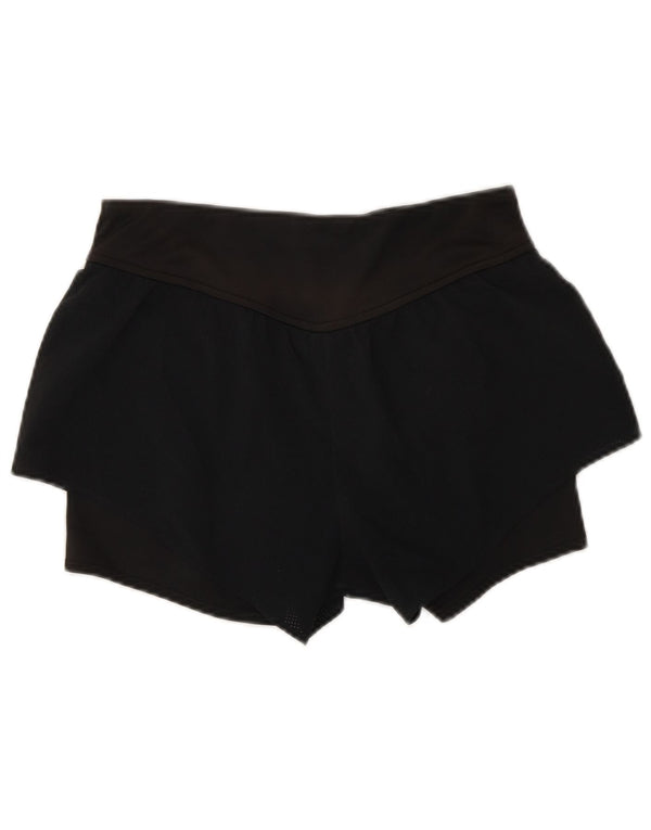 Reebok Womens Speedwick Sport Shorts UK 8/10 Pequeno Poliéster Preto