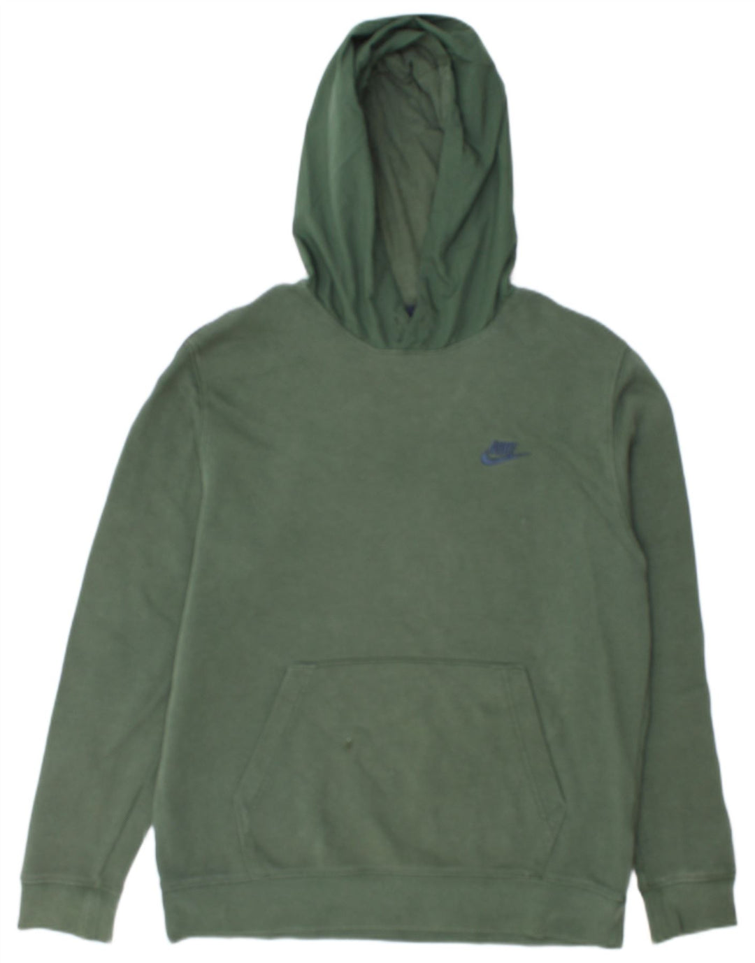 Jumper com capuz gráfico masculino Nike médio verde algodão
