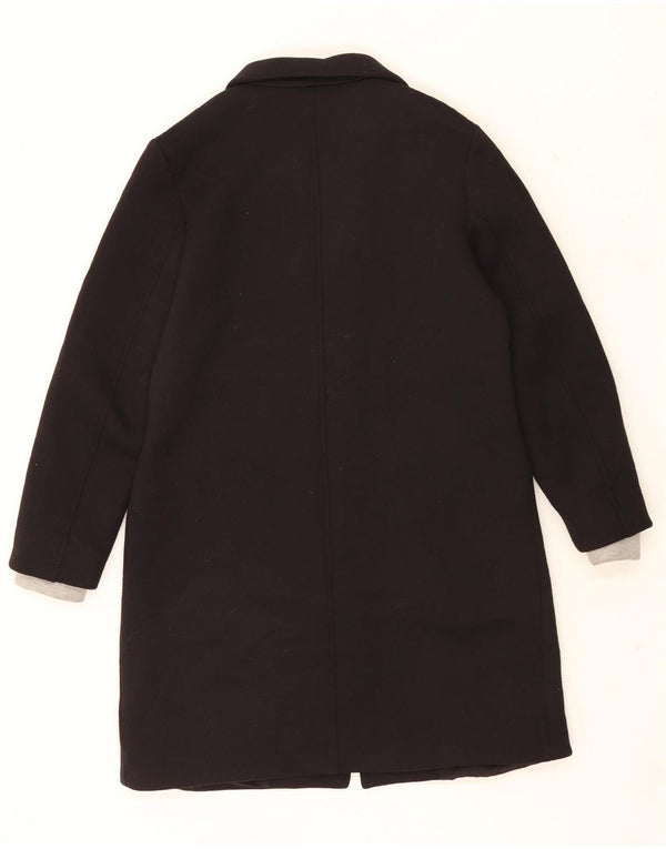 Sobretudo feminino Zara UK 14 poliéster preto médio