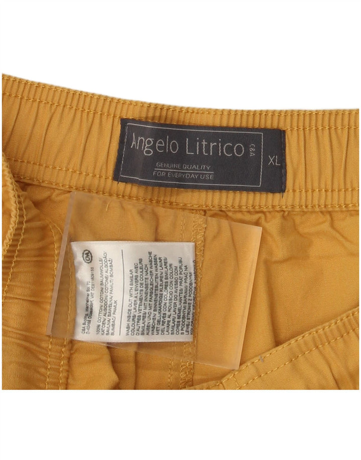 Angelo Litrico Mens Shorts XL W40 Algodão Amarelo