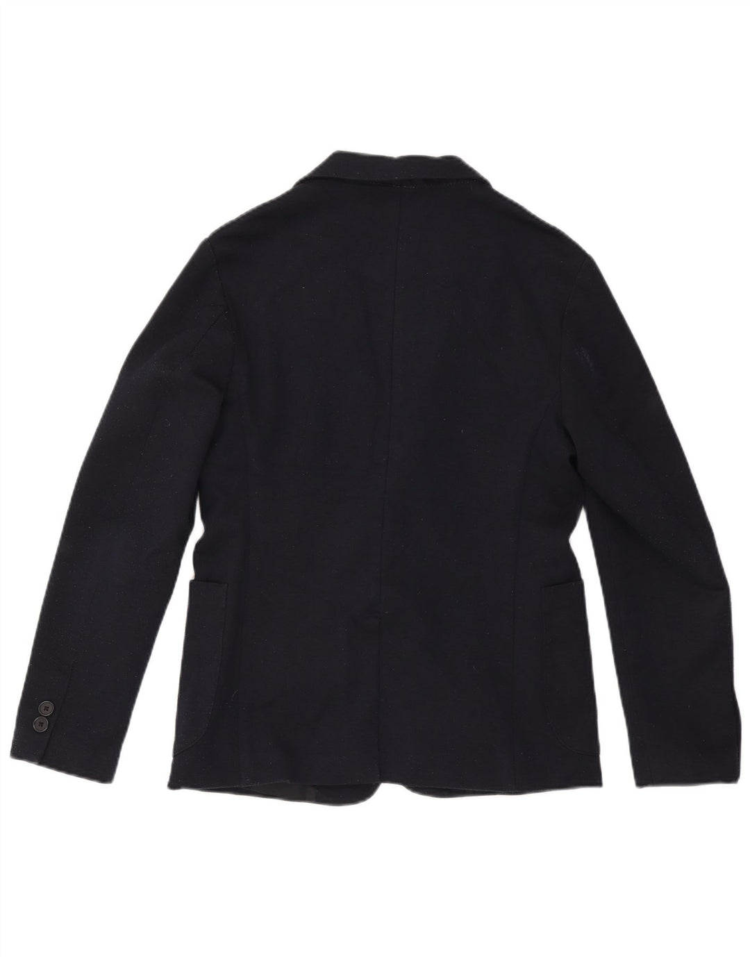 Jaqueta blazer masculina Zara com 2 botões Reino Unido 38 poliéster azul marinho médio