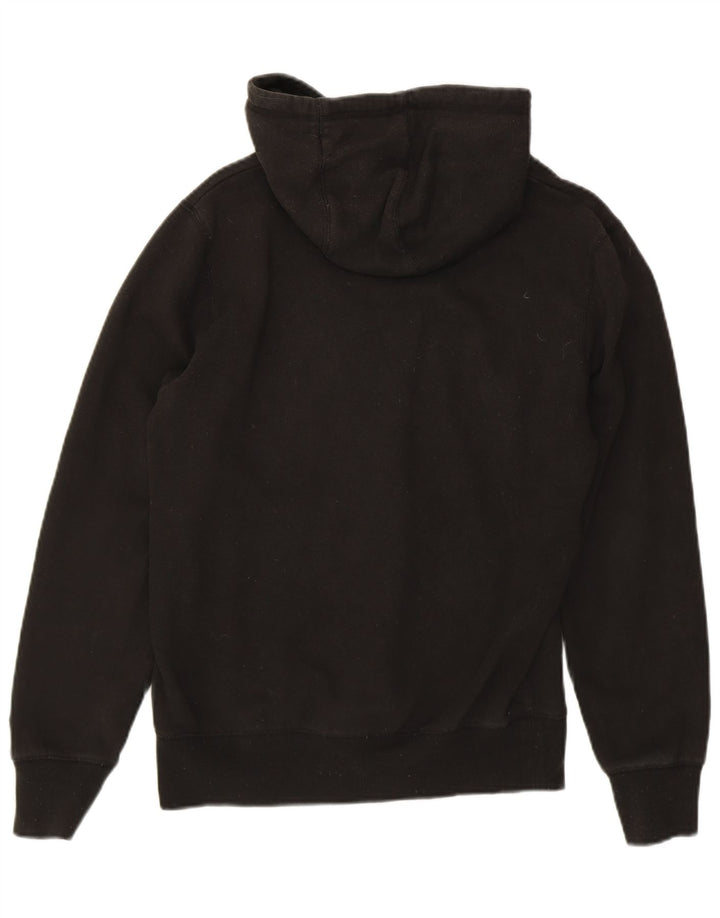 CHAMPION Suéter masculino com capuz gráfico pequeno algodão preto