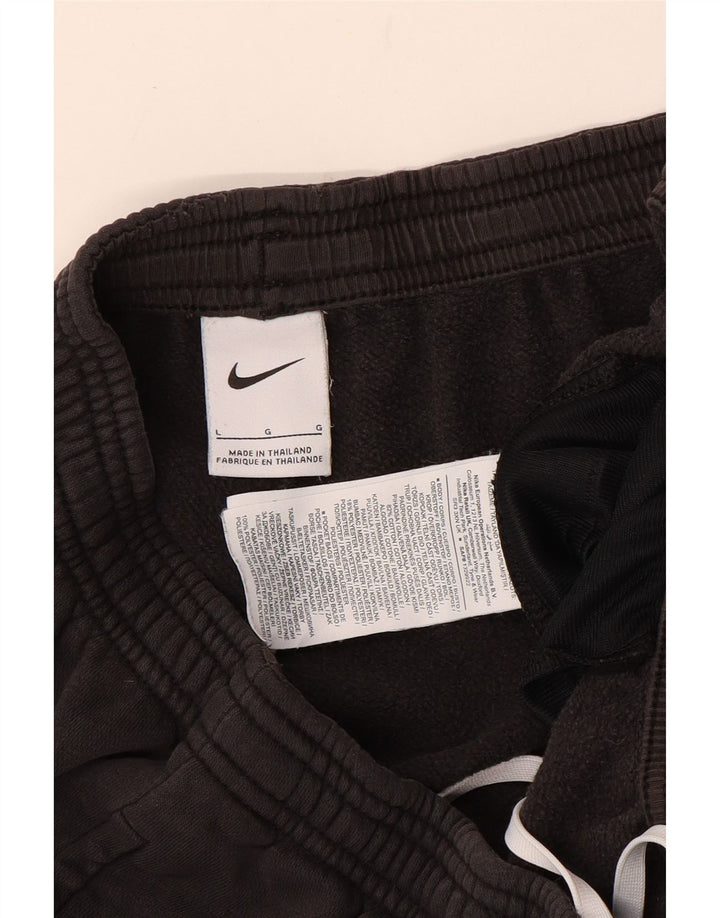 Calça de treino masculina Nike joggers grande algodão preto