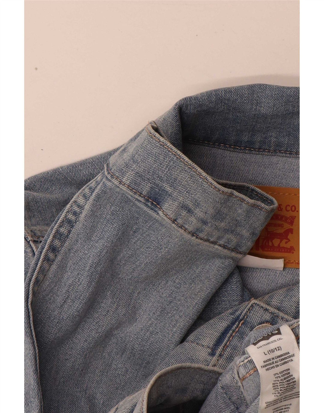 Jaqueta jeans feminina Levi's 10-11 anos grande algodão azul