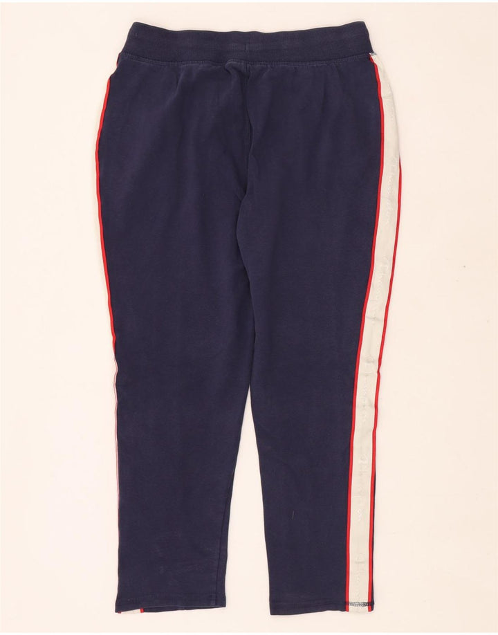 Calça de treino feminina CHAMPION UK 12 bloco colorido azul marinho médio
