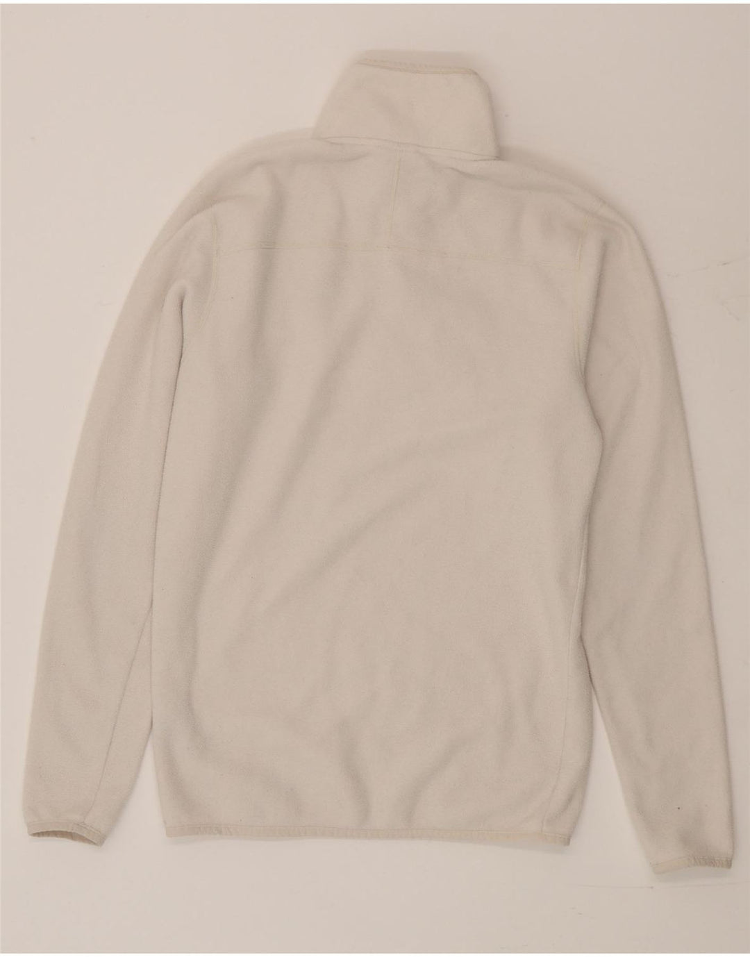 Suéter de lã masculino The North Face com zíper e gola pequena poliéster bege