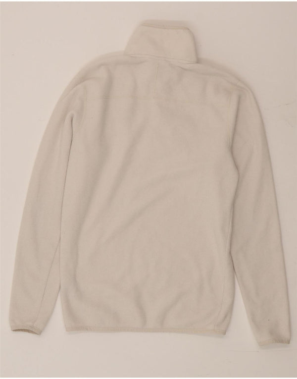 Suéter de lã masculino The North Face com zíper e gola pequena poliéster bege