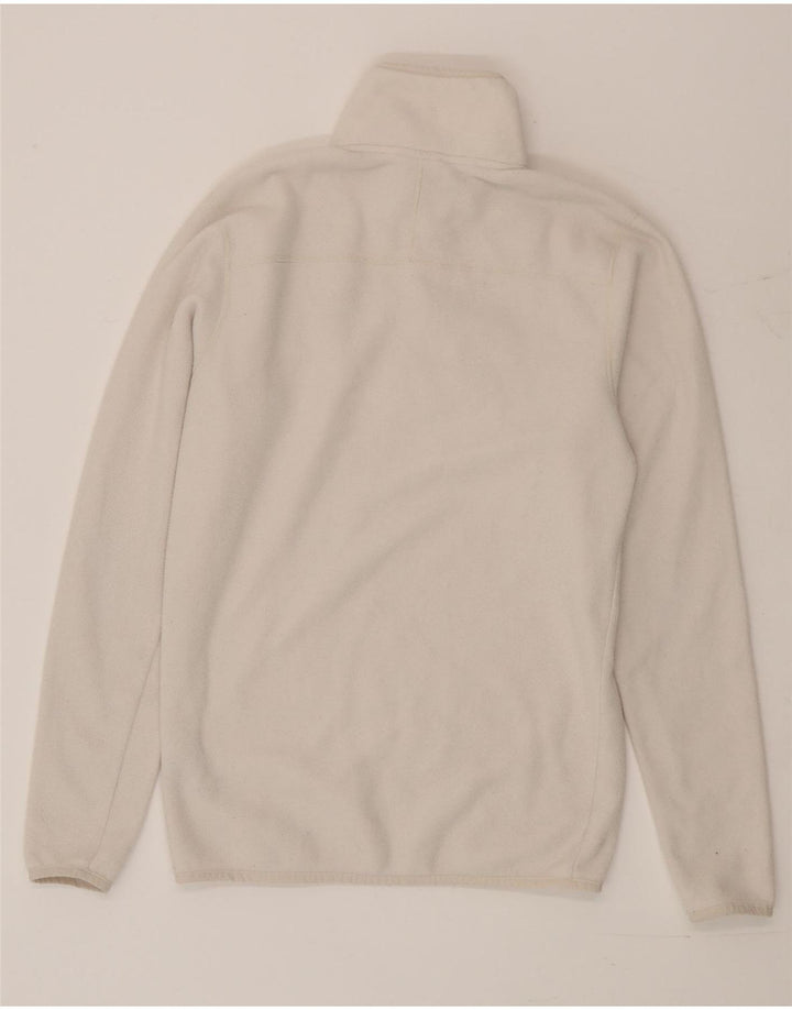 Suéter de lã masculino The North Face com zíper e gola pequena poliéster bege