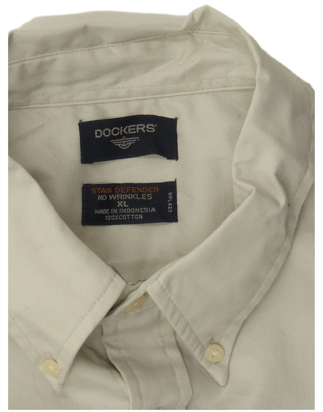 Camisa masculina DOCKERS XL algodão bege