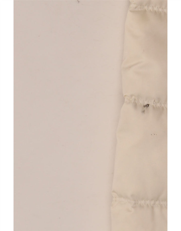CALVIN KLEIN JEANS Jaqueta feminina oversized acolchoada UK 10 pequena off white