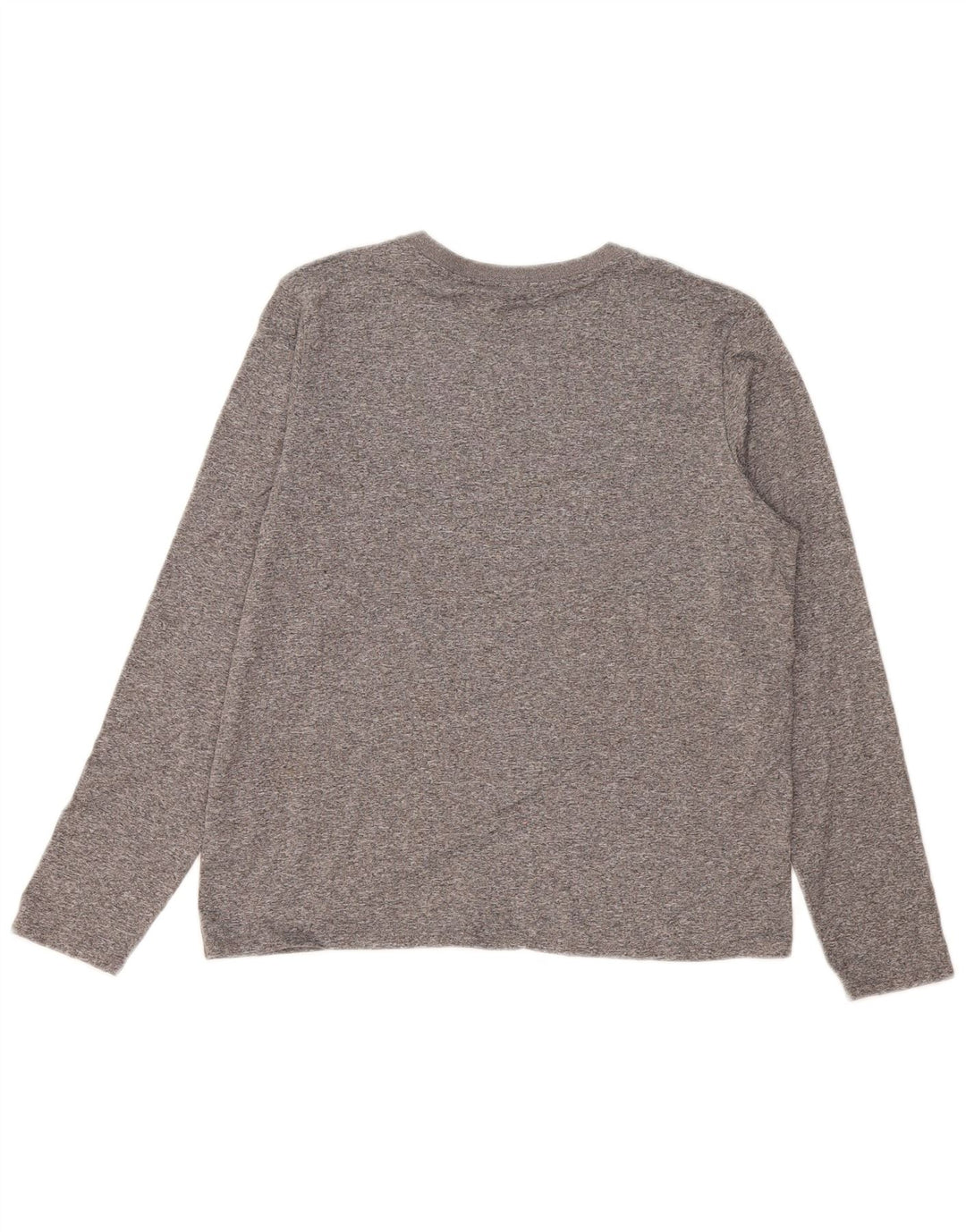 Top gráfico feminino NIKE Dri Fit manga comprida UK 14 cinza médio manchado