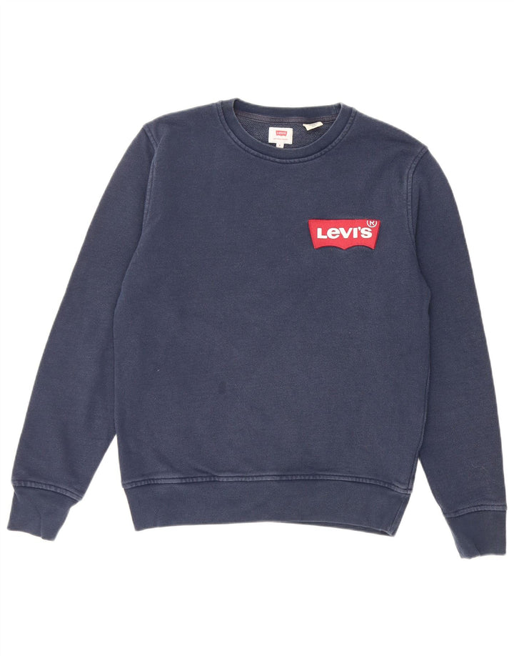 Moletom masculino Levi's Jumper pequeno algodão azul marinho
