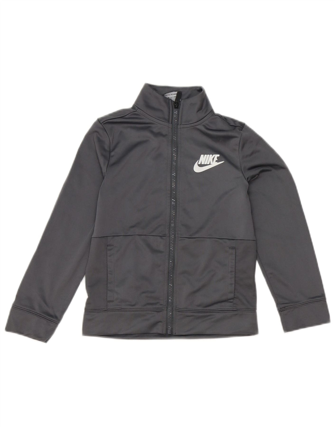 Jaqueta Nike Boys Treino Top 6-7 Anos Grande Poliéster Cinza