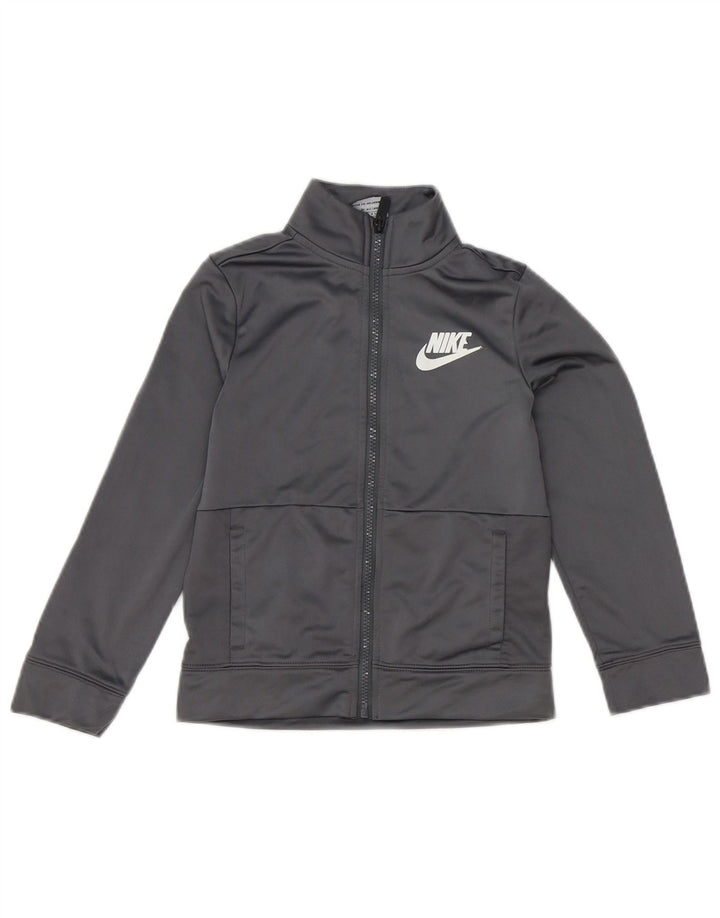Jaqueta Nike Boys Treino Top 6-7 Anos Grande Poliéster Cinza