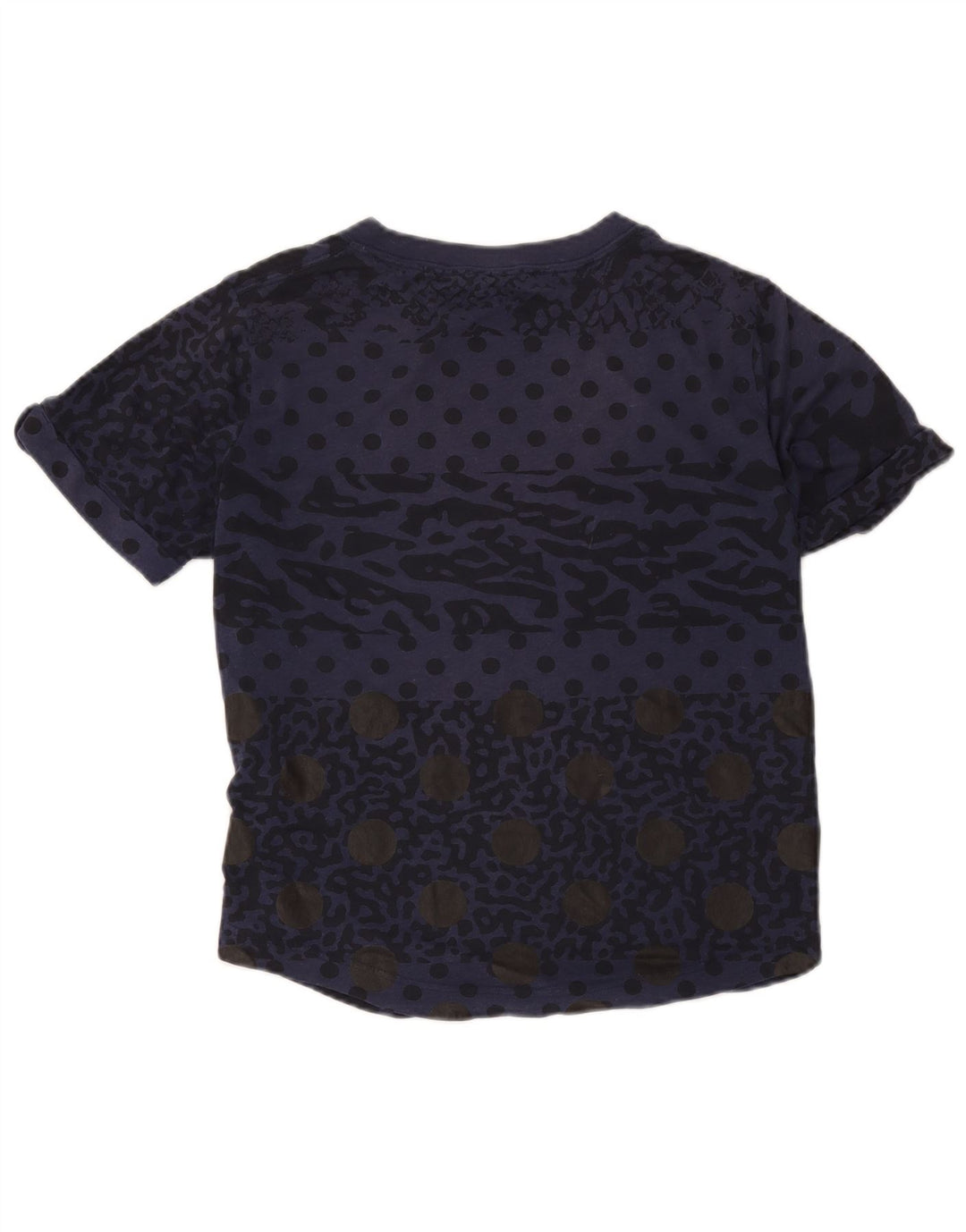Camiseta feminina Nike Abstract Pattern Top UK 14 Médio Azul Marinho