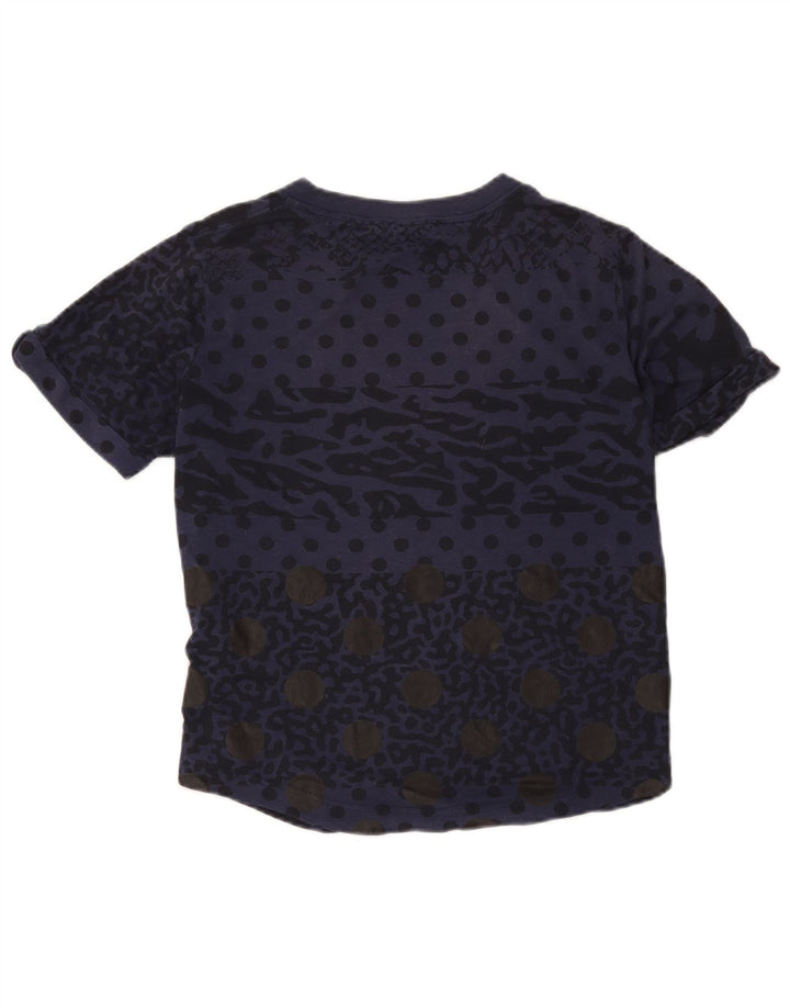 Camiseta feminina Nike Abstract Pattern Top UK 14 Médio Azul Marinho