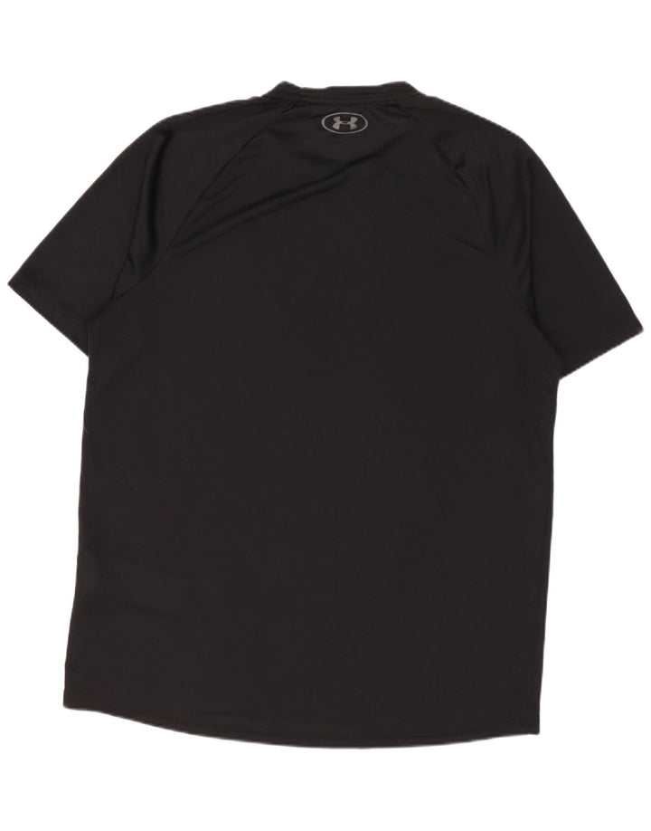 Under Armour Mens Camiseta Top Médio Poliéster Preto