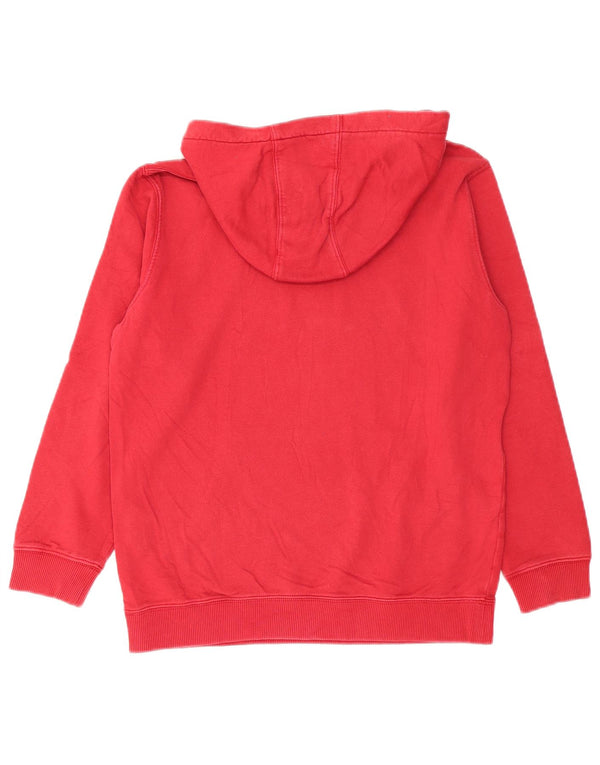 Vans feminino gráfico moletom com capuz UK 16 grande algodão vermelho